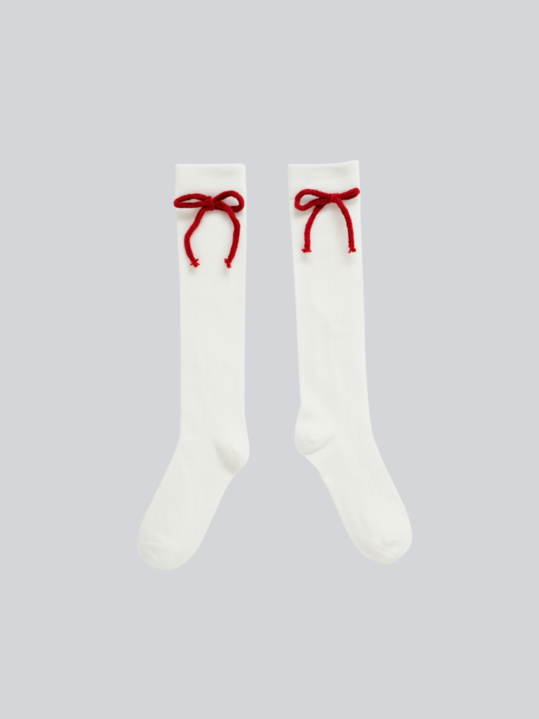 【 10月上旬発送予定 】knee-high ribbon socks