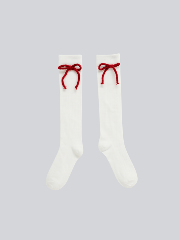 knee-high ribbon socks