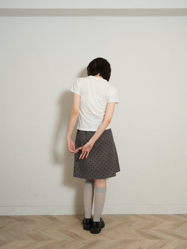 polka dot  midi skirt