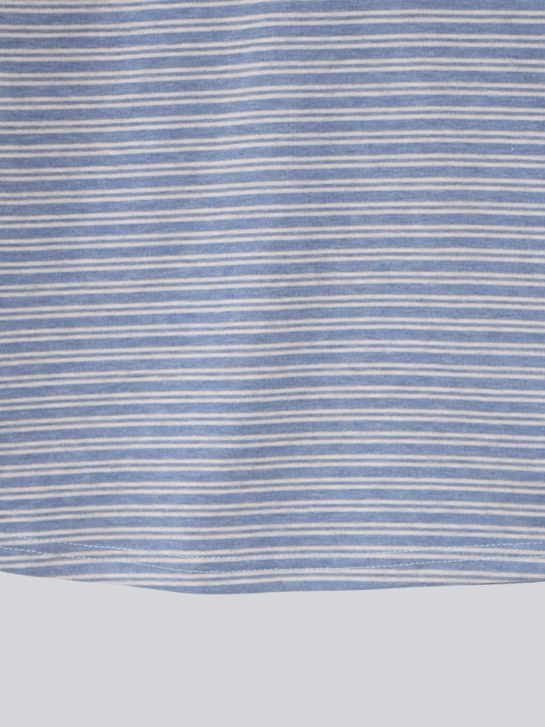 layered striped henley top