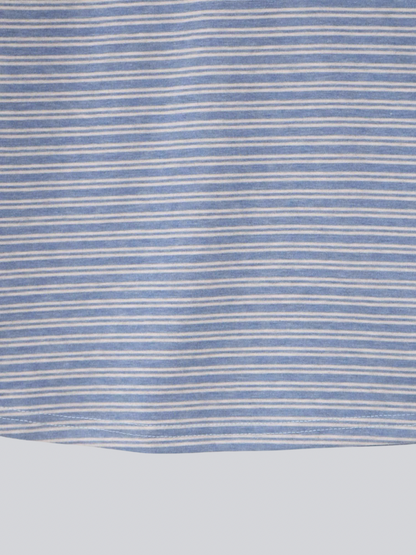 layered striped henley top