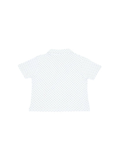 polka dots polo shirt