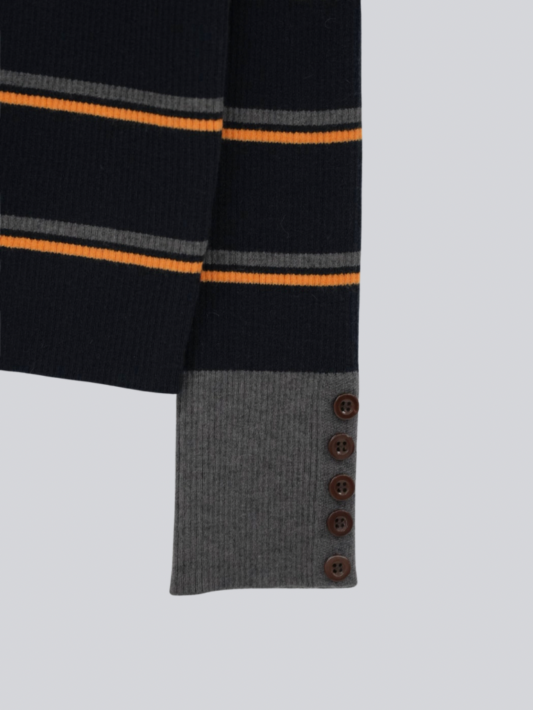 border rib knit  top