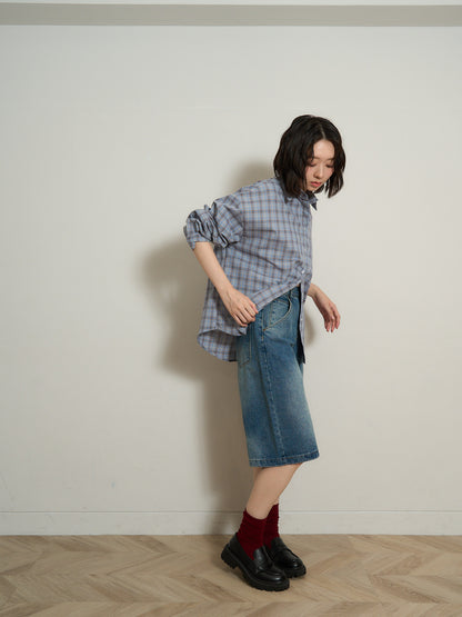 check shirt set