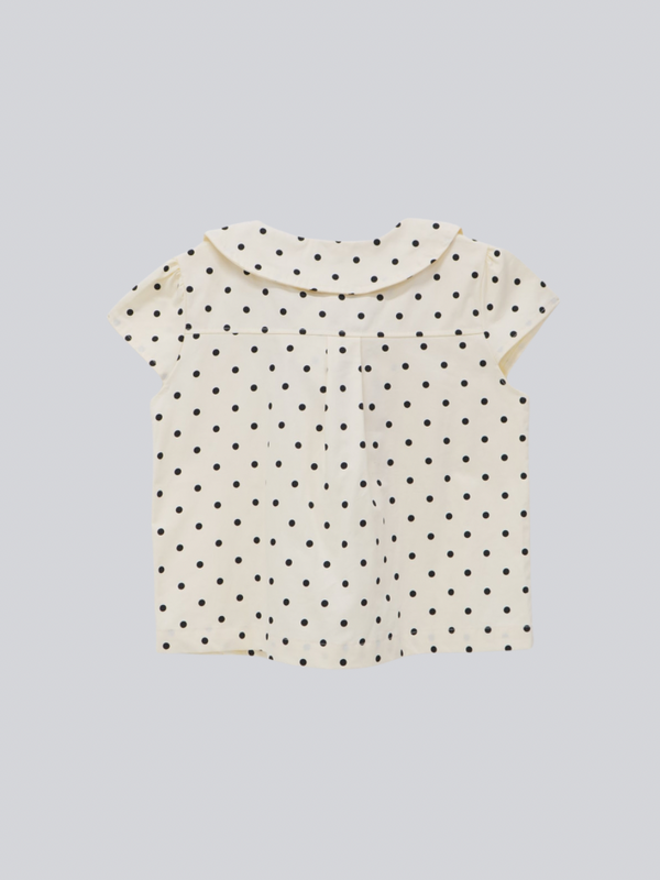 dot button blouse