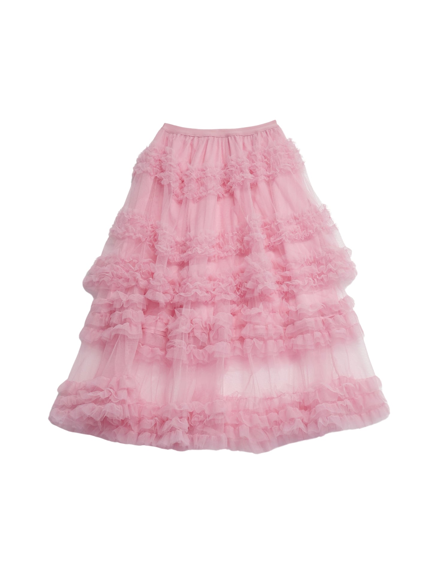 volume frill tiered skirt