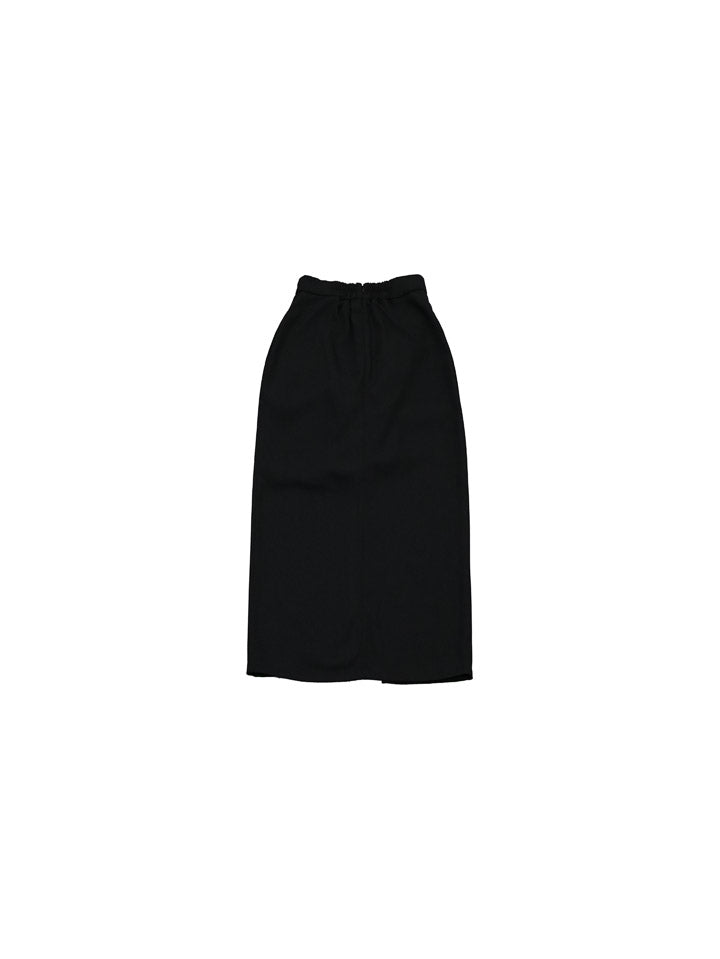 layered slit skirt