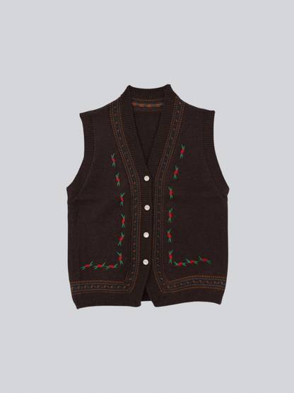retro knit vest