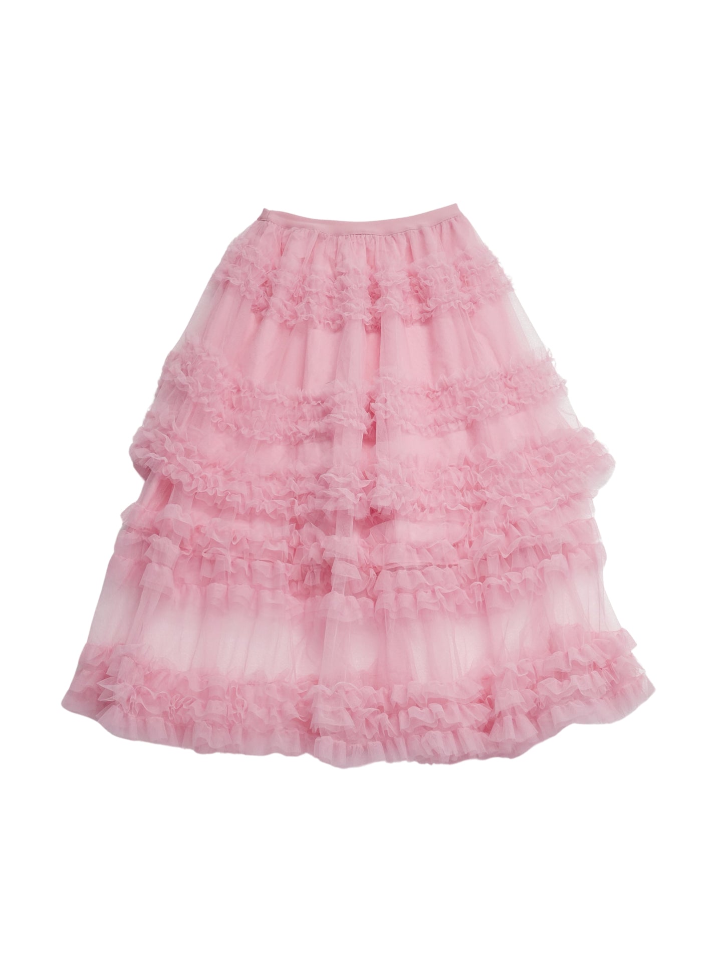 volume frill tiered skirt