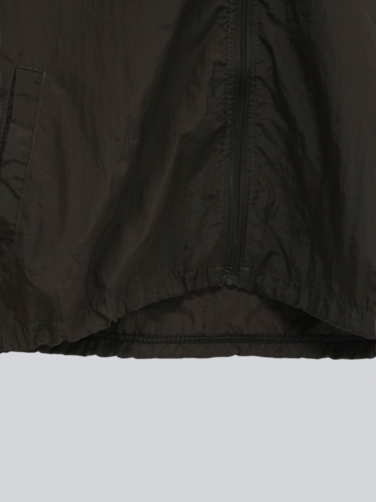 stand collar zip short jacket