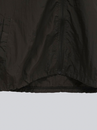 stand collar zip short jacket