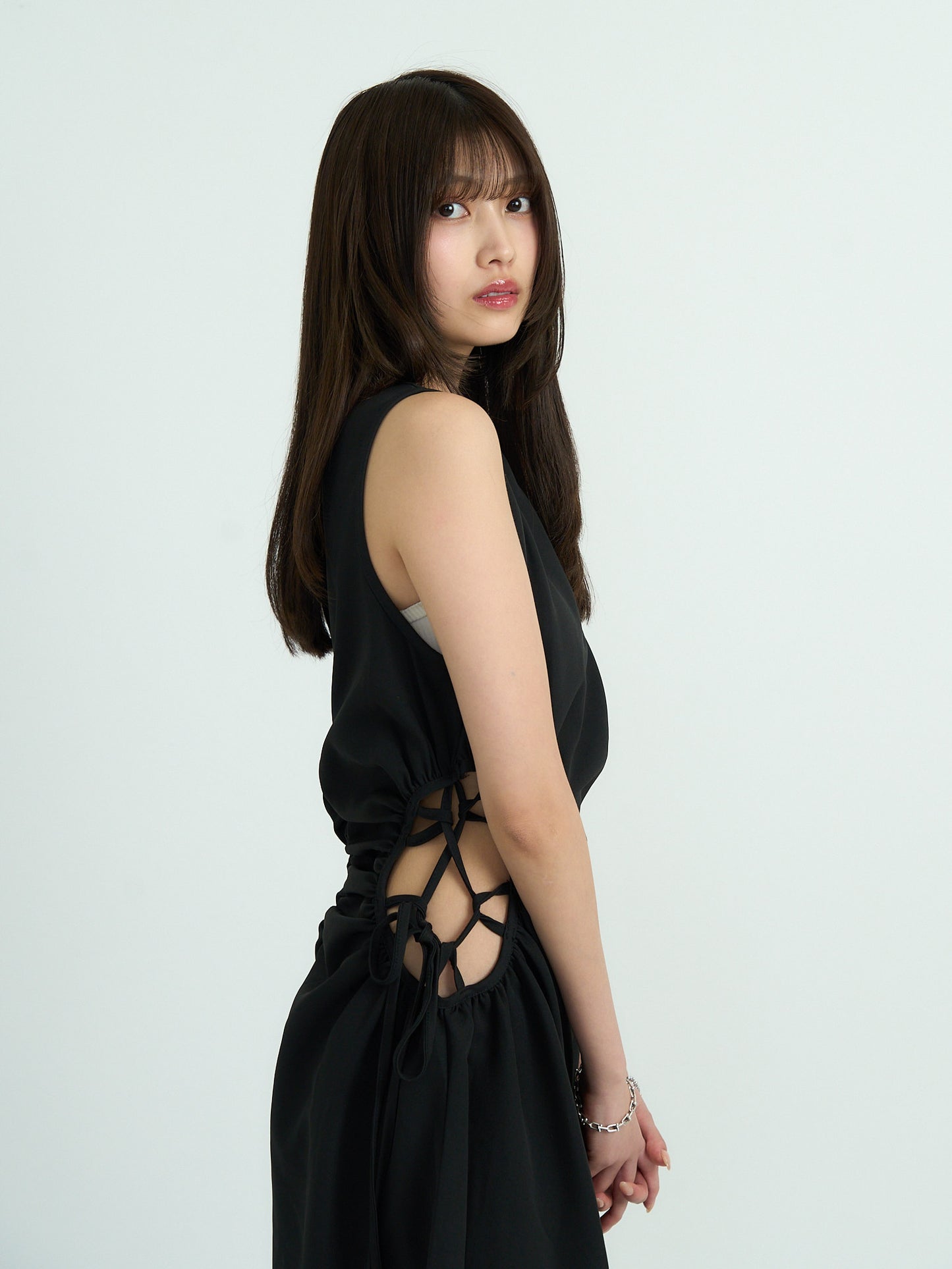 waist side hole one piece