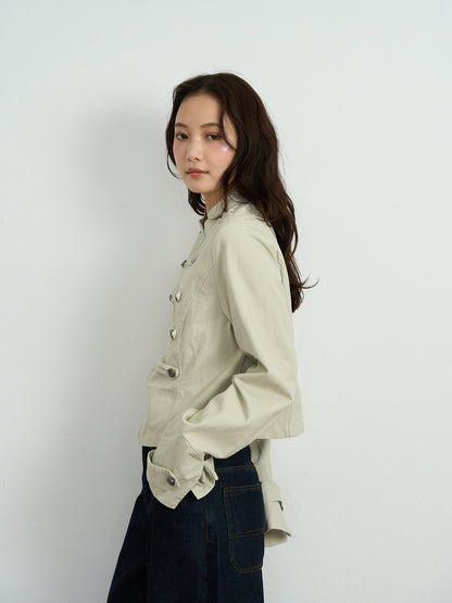 napoleon button short jacket