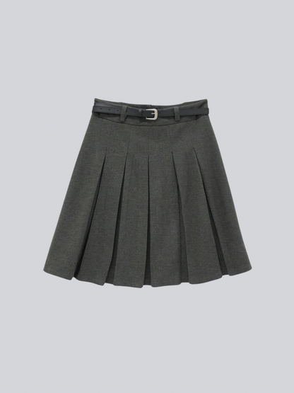 classic midi pleated skirt