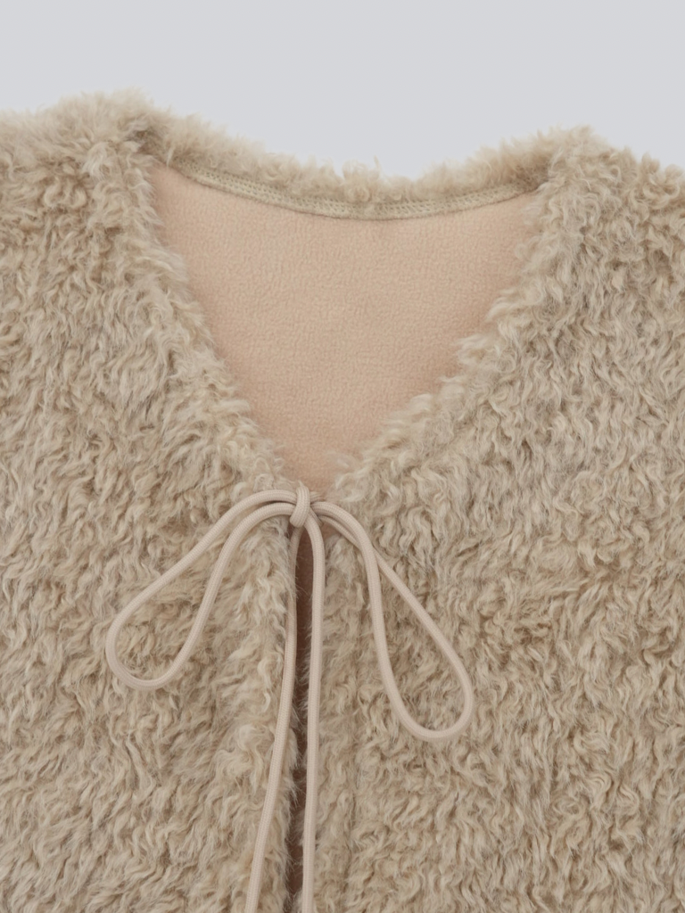 fur knit vest【 1/15 19時発売 】
