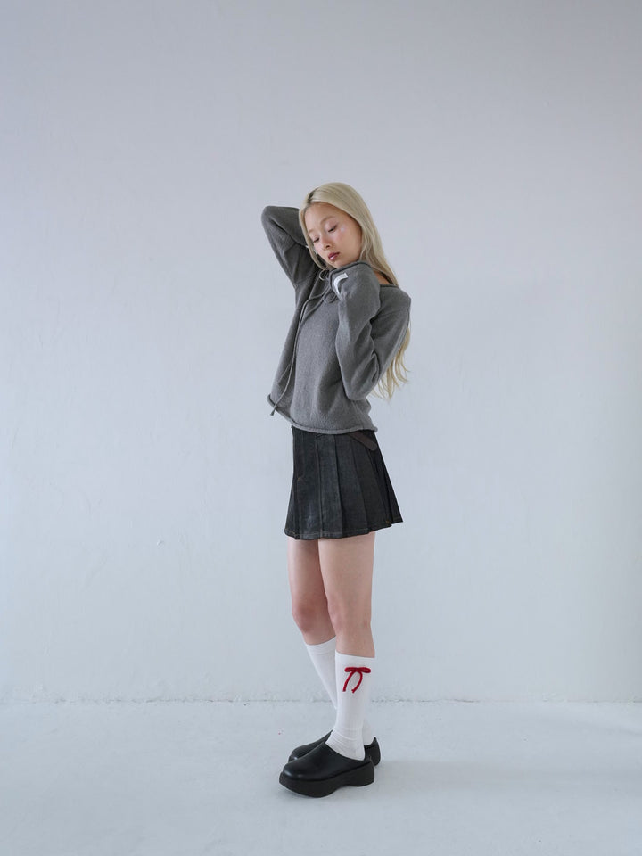 【 10月中旬発送予定 】tie ribbon knit