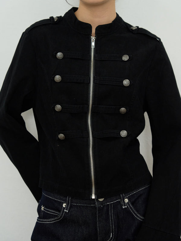 napoleon button short jacket