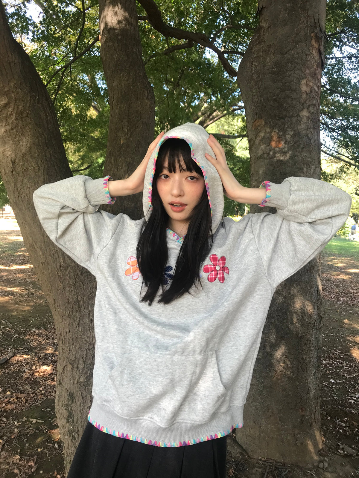 flower patch hoodie