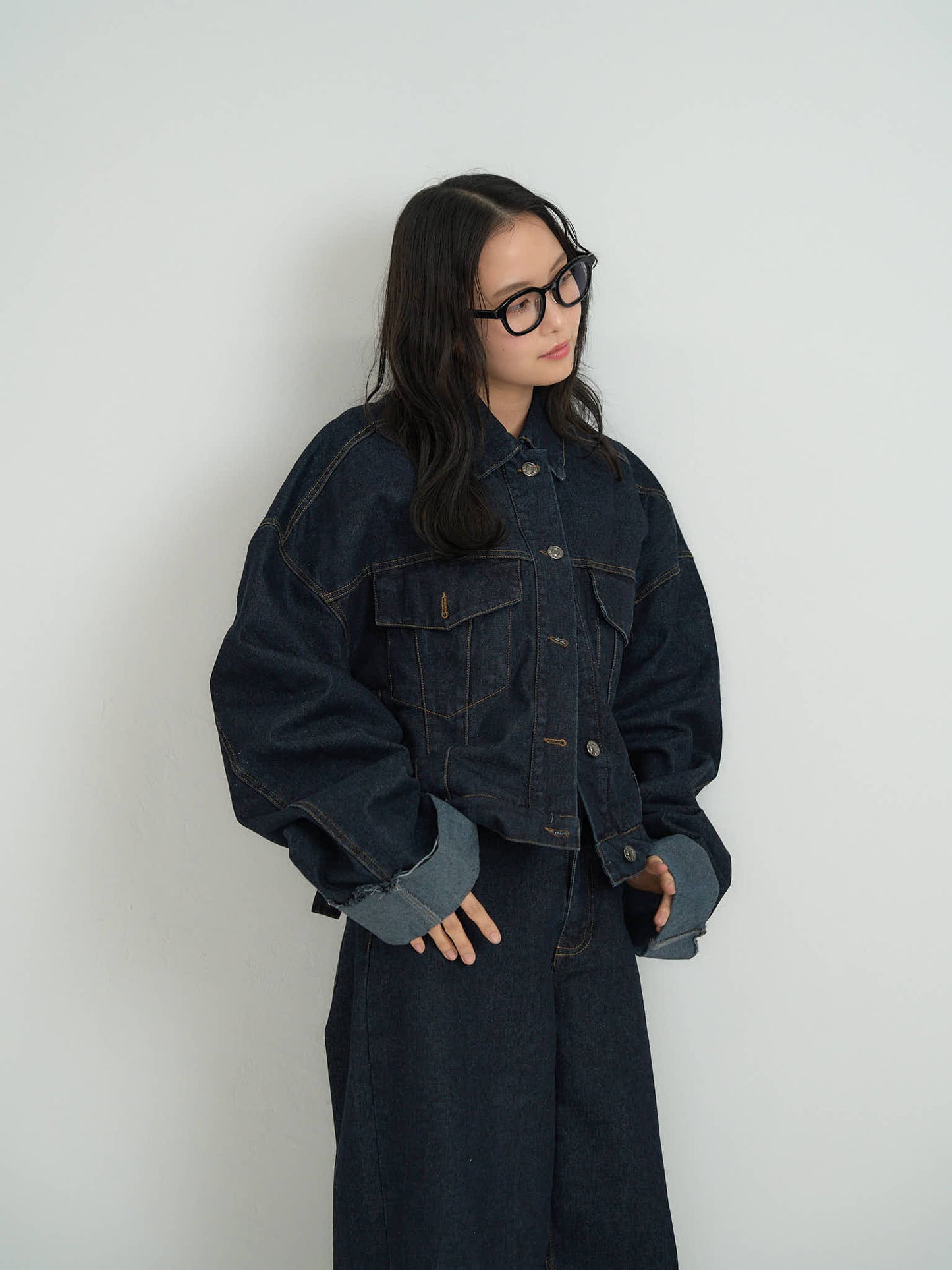 cropped denim jacket