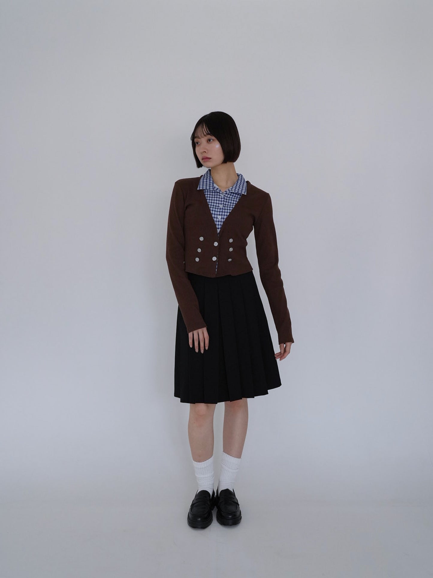 layered cropped jacket