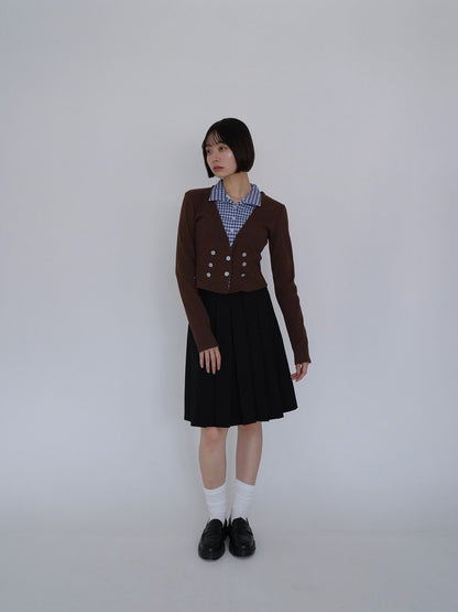 layered cropped jacket