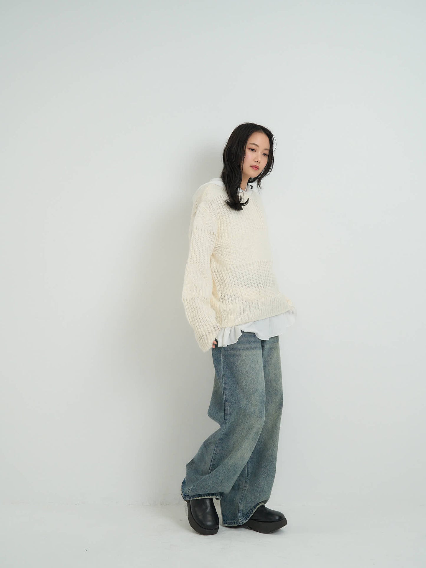 ヴィンテージ ワイドデニムパンツ 大人カジュアル レディース Uenui