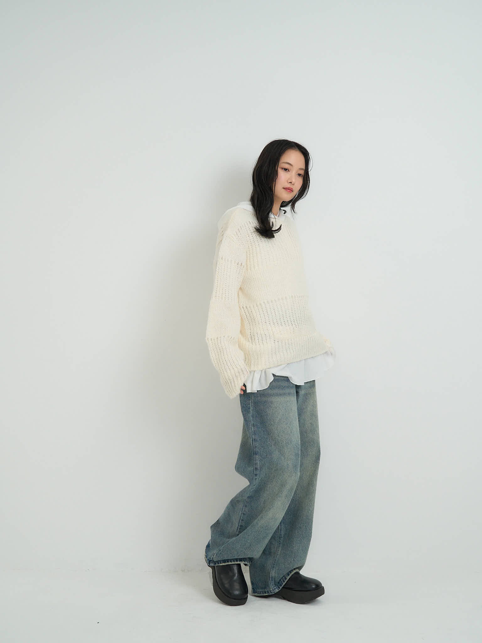 ヴィンテージ ワイドデニムパンツ 大人カジュアル レディース Uenui