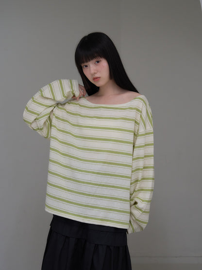 long sleeve border tee