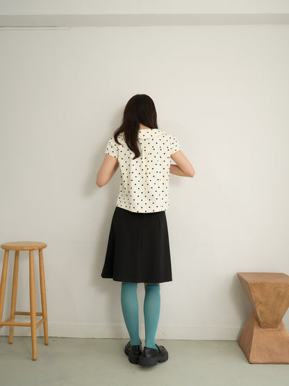 dot button blouse