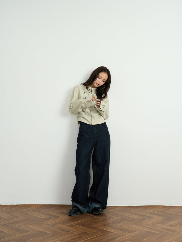 napoleon button short jacket