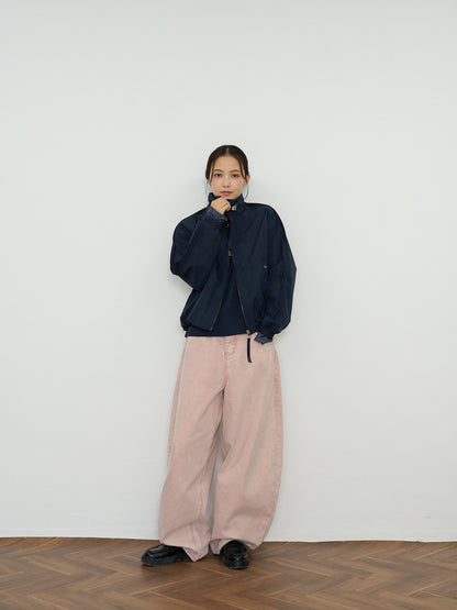 stand collar blouson