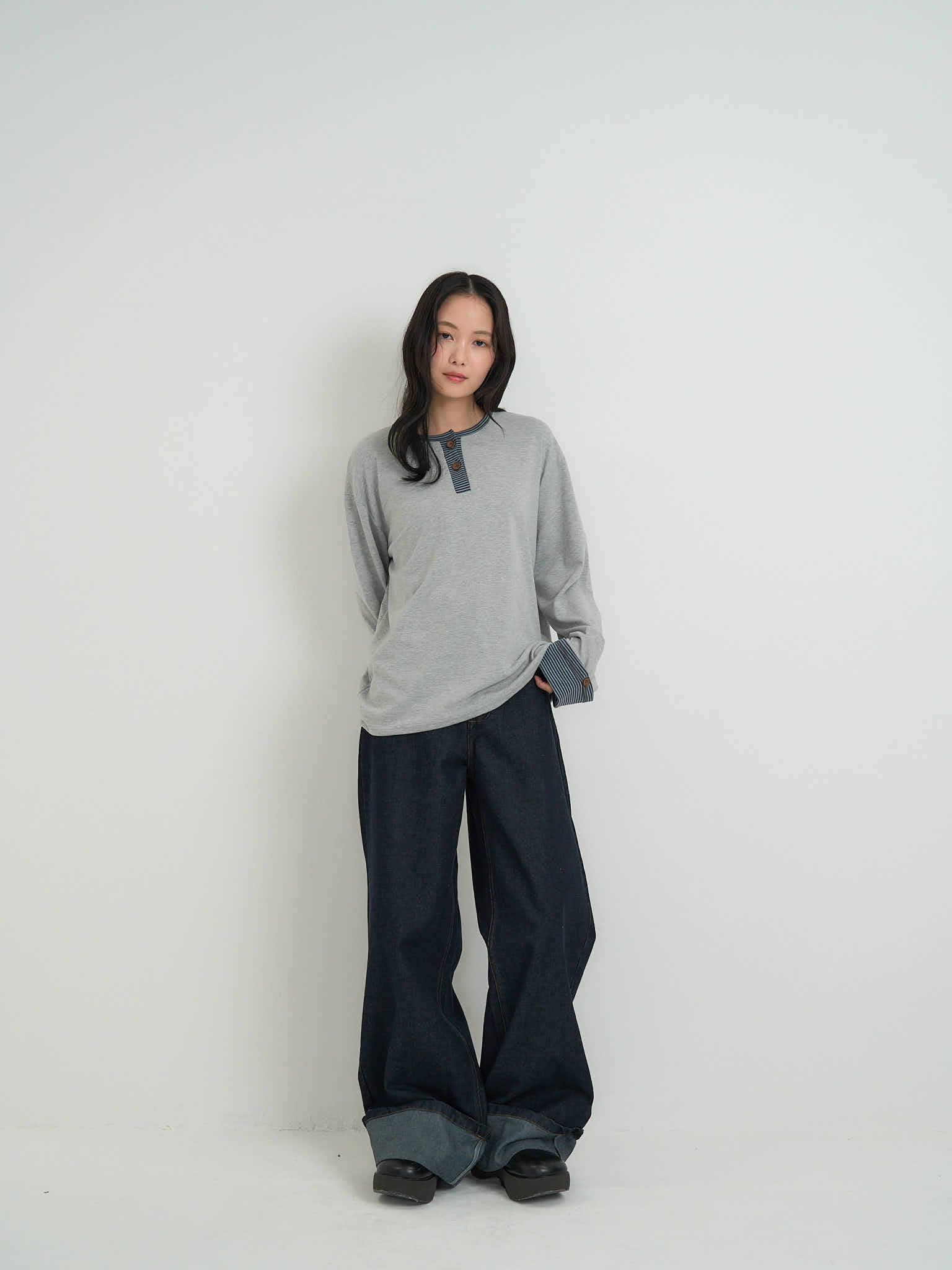 バギー ワイドデニムパンツ｜大人カジュアル レディース Uenui