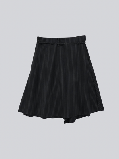 stripe flare skirt