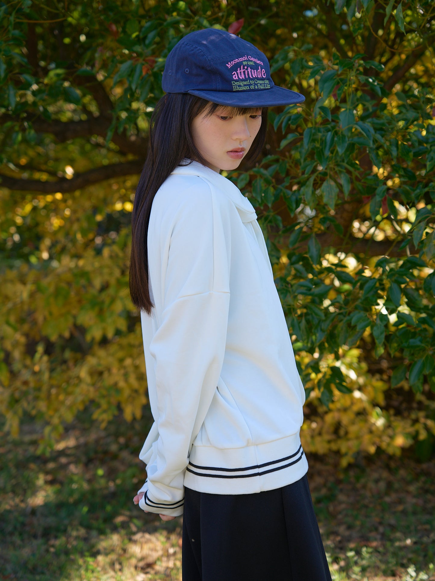 logo embroidered cap