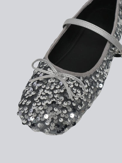 sequin ballet shoes