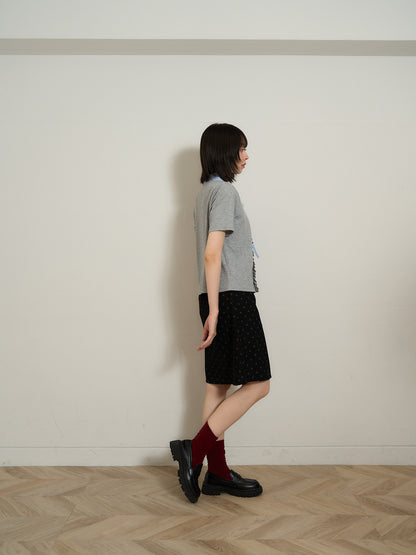 polka dot  midi skirt