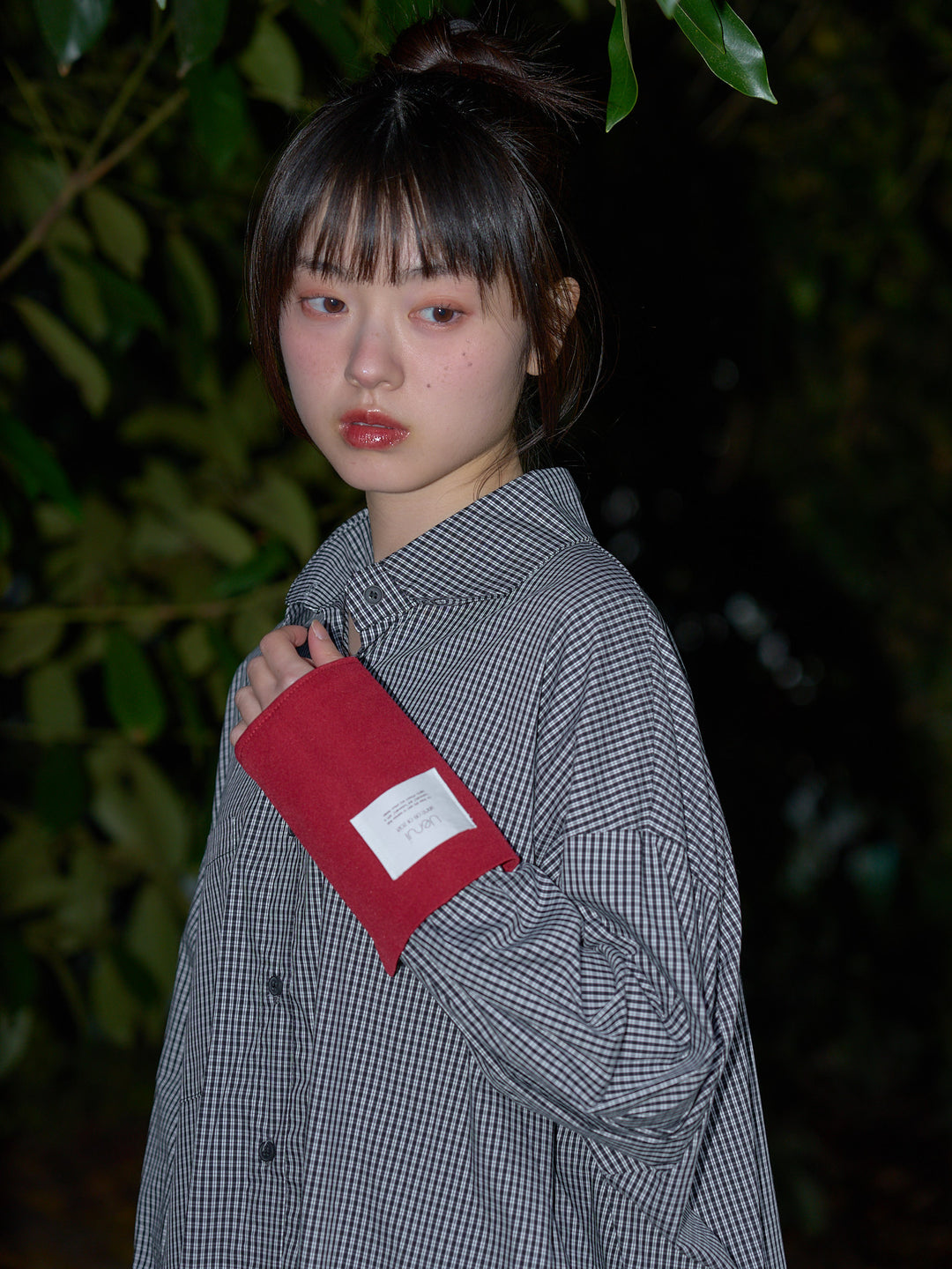 striped big sleeve shirt