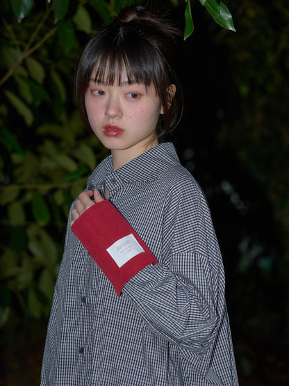 striped big sleeve shirt