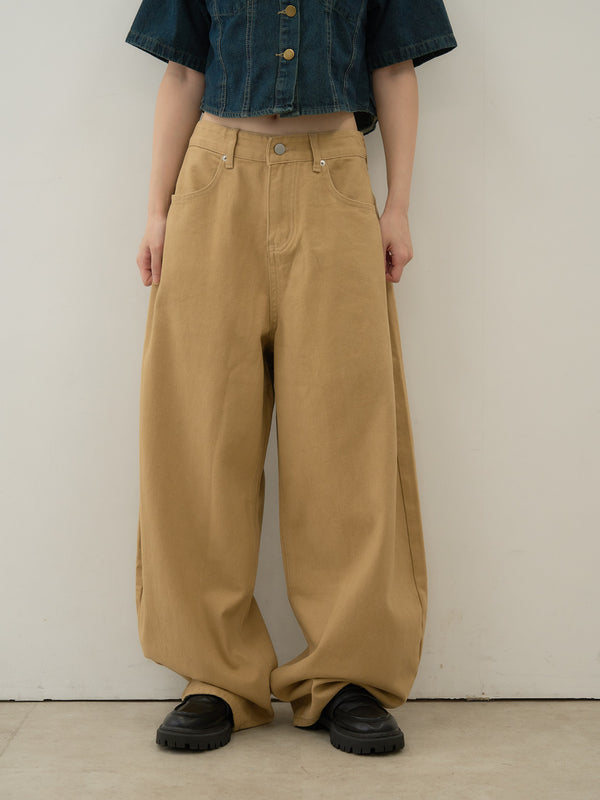 wide color pants