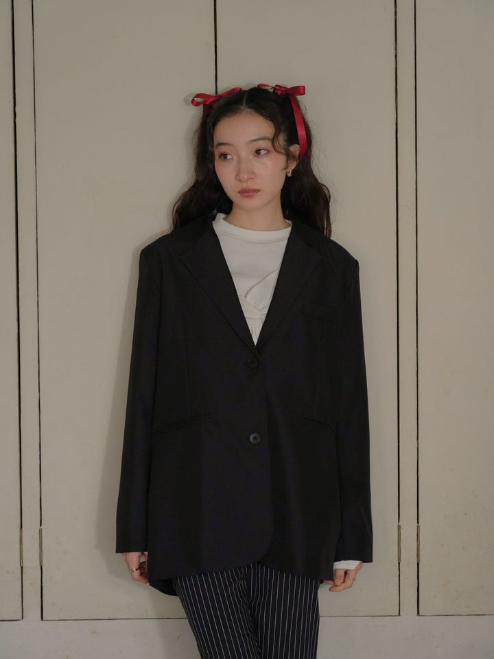 diagonal back slit jacket 【 11/6 19:00 発売予定 】