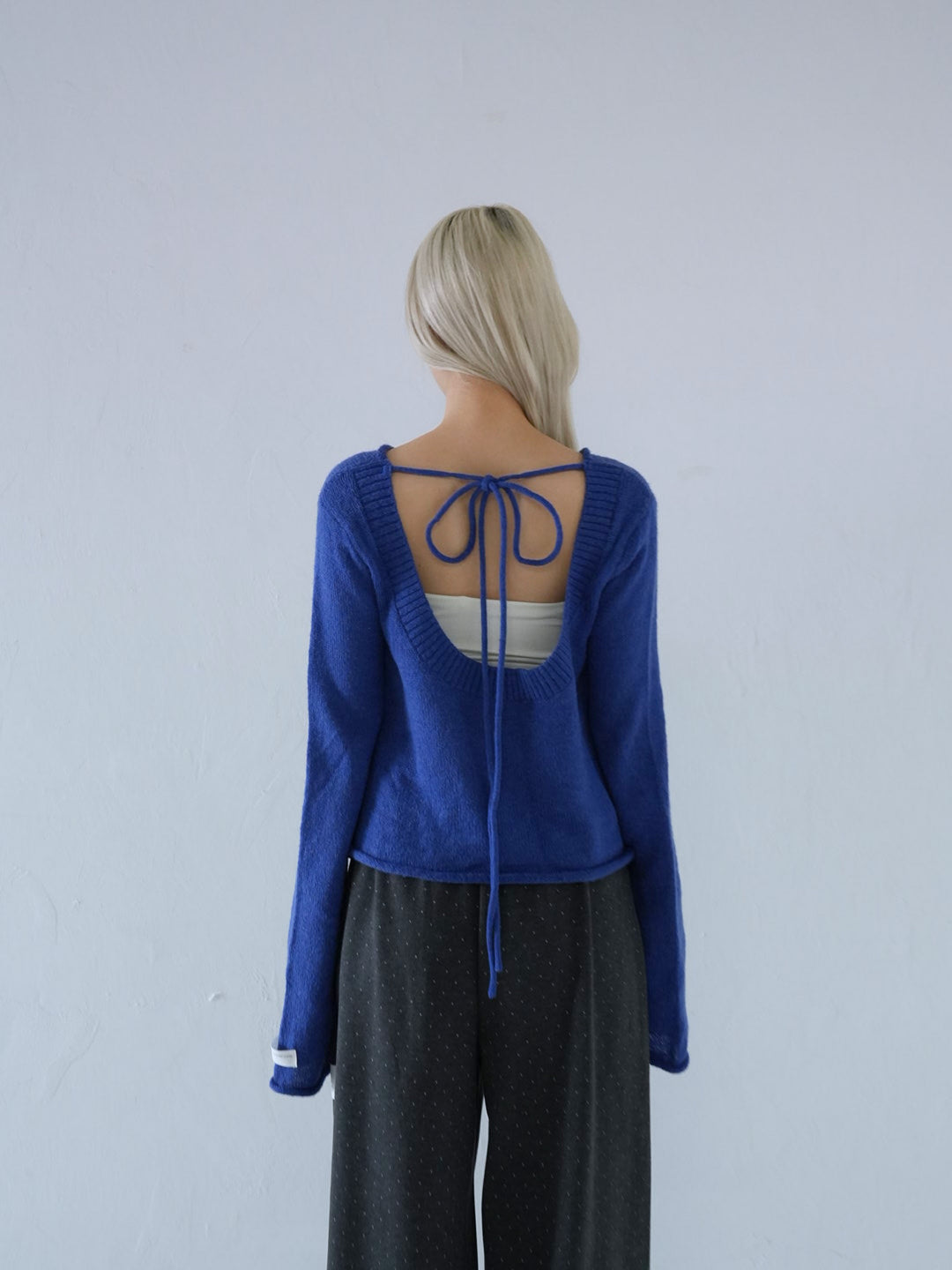 【 10月中旬発送予定 】tie ribbon knit