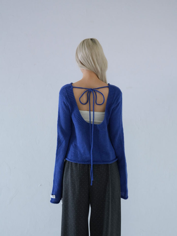 【 10月中旬発送予定 】tie ribbon knit