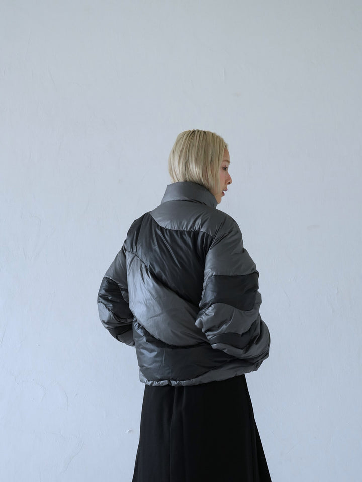 【 11月上旬発送予定 】wave bicolor down jacket
