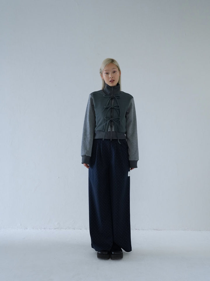 【 10月上旬発送予定 】dot pattern wide slacks