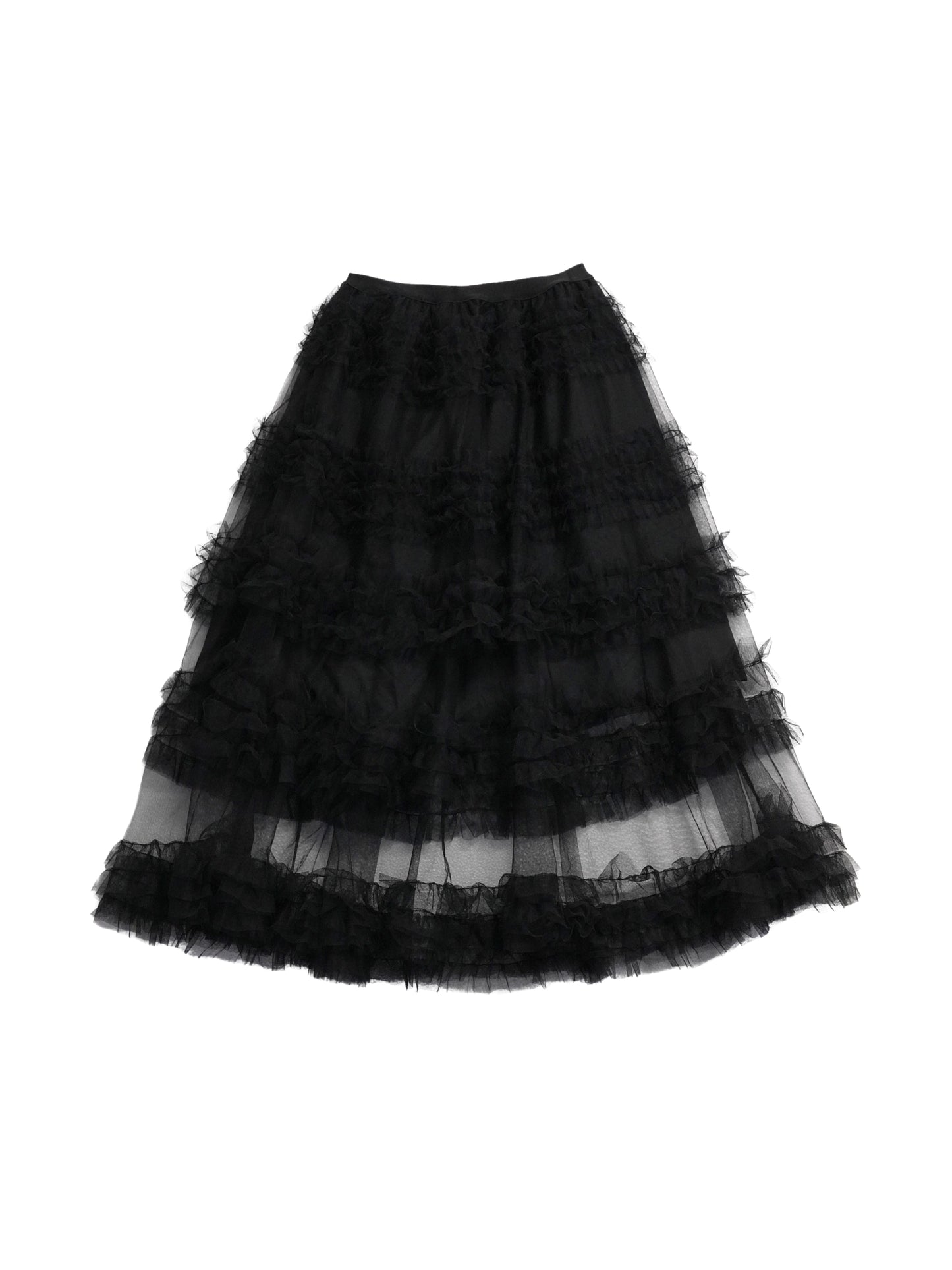 volume frill tiered skirt