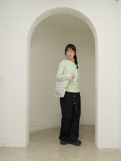 frill tote bag