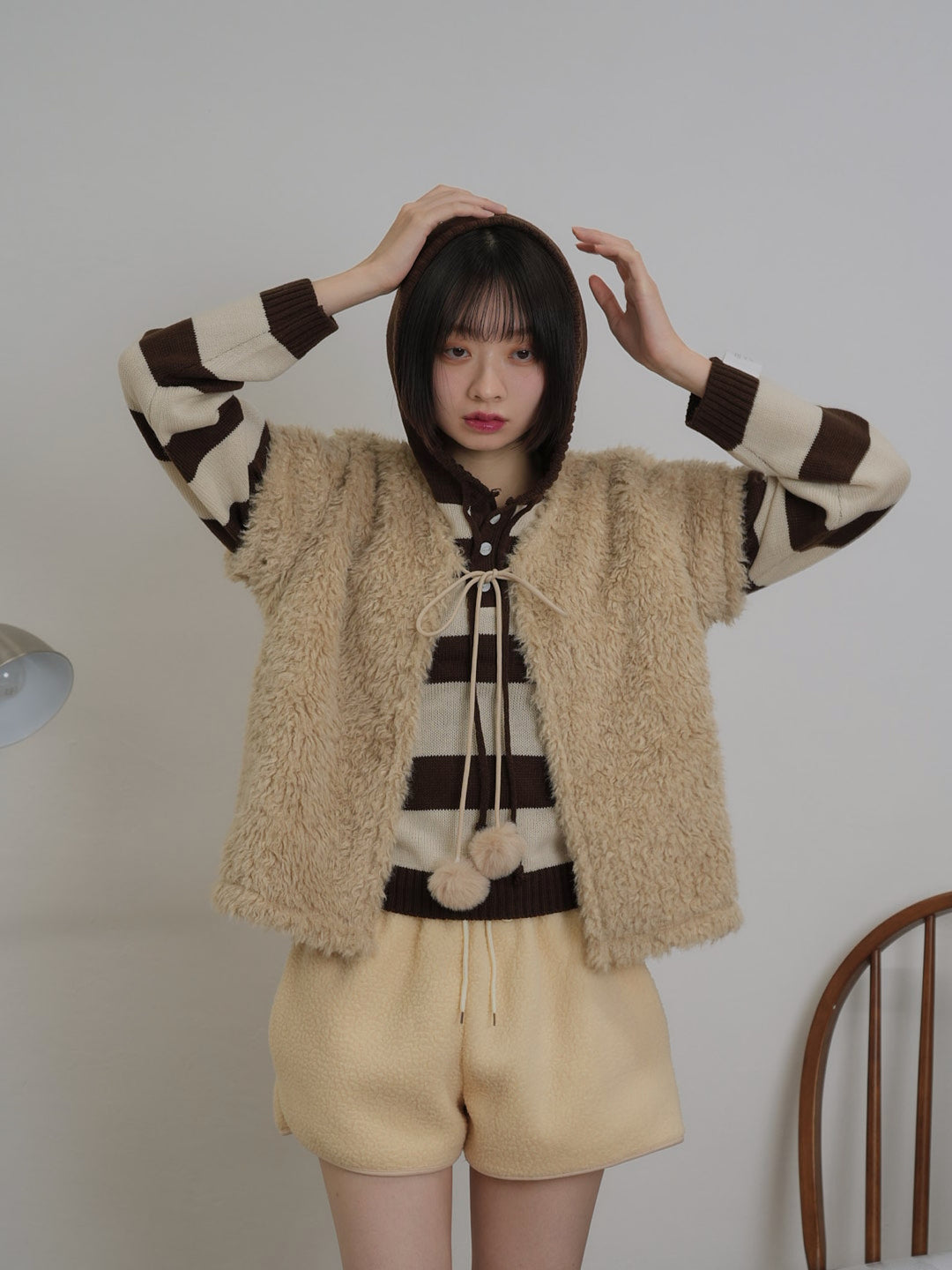 fur knit vest【 1/15 19時発売 】