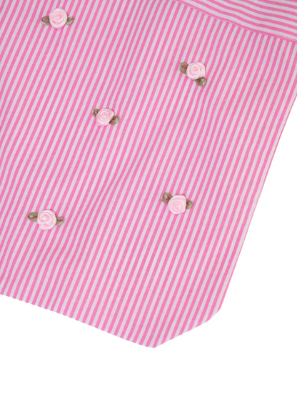 rose stripe mini bag