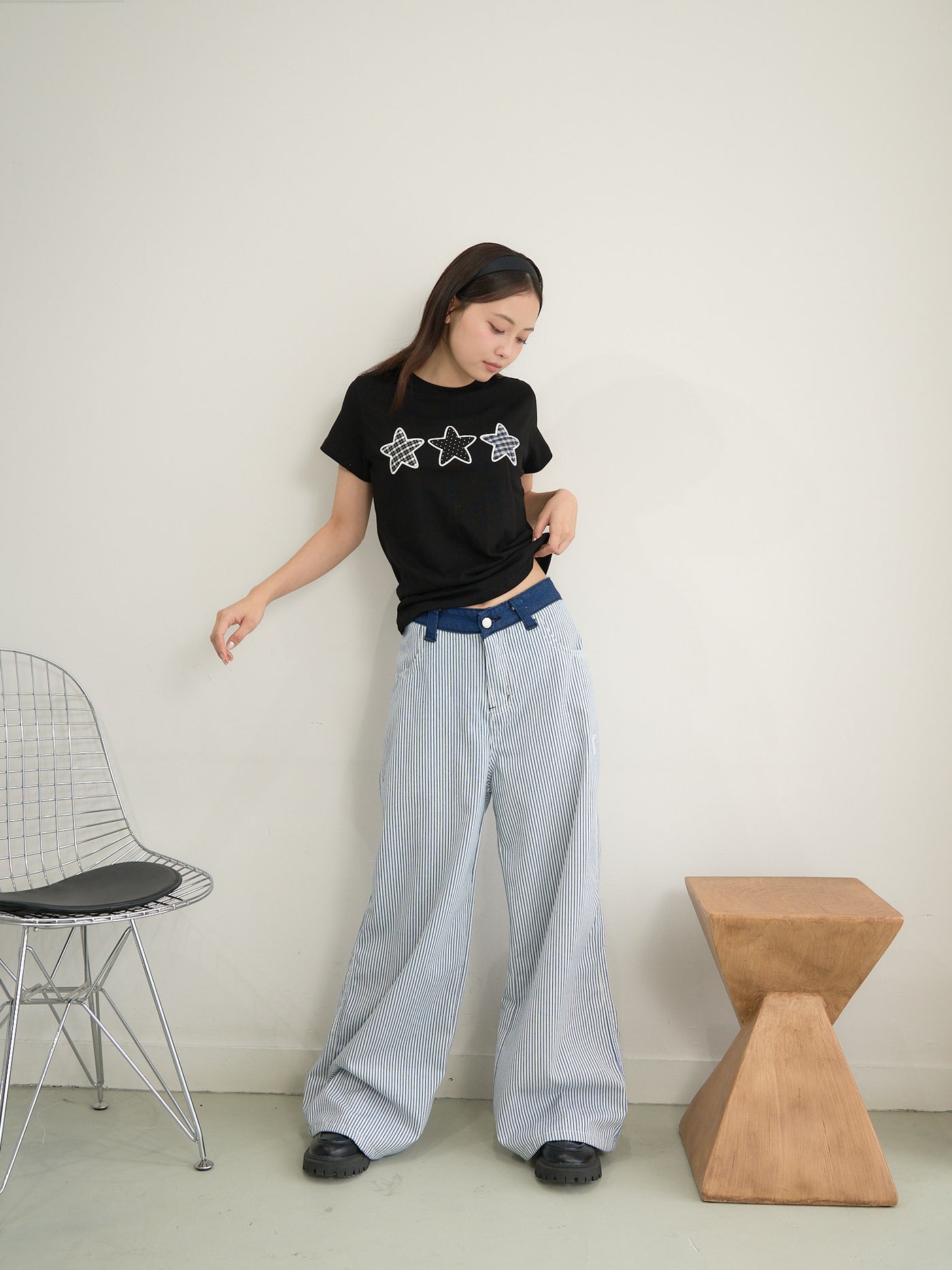 star patch tee
