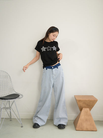 star patch tee